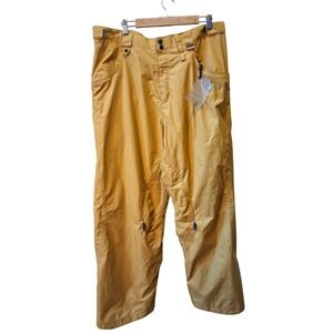 Oakley Hydro Fuel Snowboard Ski Pants XXL Golden Yellow Loose Fit Waterproof